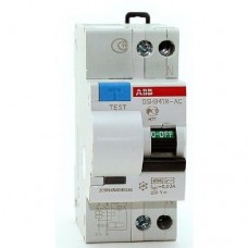 Дифавтомат 1п+N 2мод. C 6А 30мА тип AC 4.5кА DSH941R ABB 2CSR145001R1064