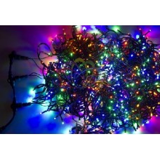 Электрогирлянда "КЛИП ЛАЙТ" 3 нити х20м 399LED 25Вт 24В IP54 (с трансф.) мульти. NEON-NIGHT 323-309
