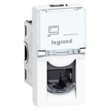 Механизм розетки компьютерной 1-м СП RJ45 MOSAIC NEW 1мод. 6E UTP Leg 076561