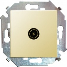 Механизм розетки СП TV Simon15 одиноч. слоновая кость 1591475-031