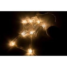 Фигура светодиод. "Ангелок" на присоске (батарейки 3хААА в компл.) 8LED 195х115х10мм тепло-белый 1Вт 4.5В IP20 NEON-NIGHT 501-015