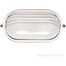 Светильник НПП 1207 белый овал ресничка 100Вт IP54 ИЭК LNPP0-1207-1-100-K01