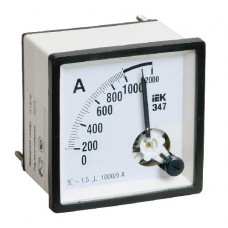 Амперметр Э47 96х96мм 50А класс точности 1.5 ИЭК IPA20-6-0050-E