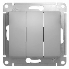 Механизм выключателя 3-кл. СП GLOSSA алюм. SchE GSL000331
