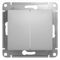 Механизм выключателя 2-кл. СП GLOSSA алюм. SchE GSL000351