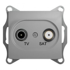 Механизм розетки TV-SAT 2-м СП GLOSSA оконечн. 1DB алюм. SchE GSL000397