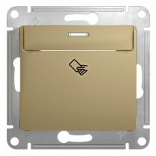 Механизм выключателя 1-кл. СП GLOSSA карточн. титан SchE GSL000469