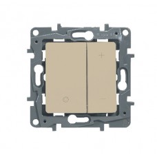 Механизм светорегулятора СП 400Вт ETIKA Plus нажимн. слоновая кость. Leg 672318