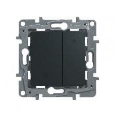 Механизм светорегулятора СП 400Вт ETIKA Plus нажимн. антрацит Leg 672618