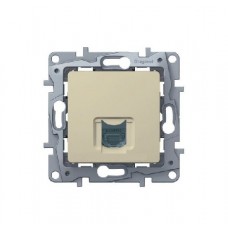 Механизм розетки телефонный 1-м СП RJ11 ETIKA Plus слоновая кость Leg 672340