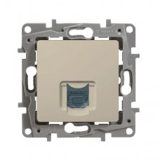 Механизм розетки информ. 1-м СП RJ45 ETIKA кат.5 UTP слоновая кость Leg 672341