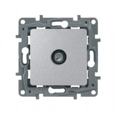 Механизм розетки TV СП проходная 15дБ ETIKA Plus алюм. Leg 672463