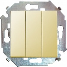 Механизм выключателя 3-кл. СП Simon15 слоновая кость 1591391-031