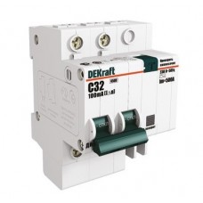 Дифавтомат 4п C 32А 30мА тип AC ДИФ-101 4.5кА DEKraft 15023DEK