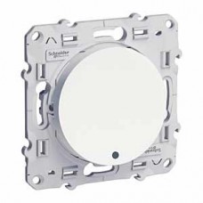 Переключатель СП с LED Odace белый SchE S52R263