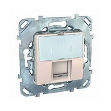 Механизм розетки компьютерной 1-м СП RJ45 UNICA беж. SchE MGU5.421.25ZD