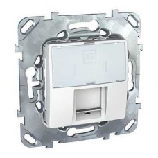 Механизм розетки компьютерной 1-м СП RJ45 UNICA белый SchE MGU5.421.18ZD