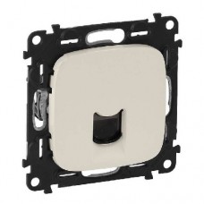 Механизм розетки 1-м Valena ALLURE RJ45 Кат.5е UTP с лицевой панелью слоновая кость Leg 753840