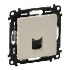 Механизм розетки 1-м Valena LIFE RJ45 Кат.5е UTP с лицевой панелью слоновая кость Leg 753540
