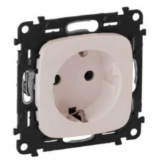 Механизм розетки Valena ALLURE 2К+З 16А 250В винтовые зажимы слоновая кость Leg 753825