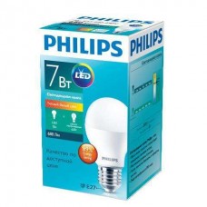 Лампа светодиодная ESS LEDBulb 7Вт 3000К E27 230В A60 RCA грушевидная Philips 929001378487 / 871869673747700