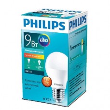 Лампа светодиодная ESS LEDBulb 9Вт грушевидная 3000К E27 230В A60 RCA Philips 929001379087 / 871869673751400