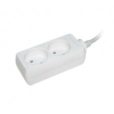 Удлинитель 2х1.5м без заземл. 10А IP20 У2 2P 2х0.75 ИЭК WYP10-06-02-01-N