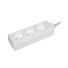 Удлинитель 3х1.5м без заземл. 10А IP20 У3 2P ИЭК WYP10-06-03-01-N