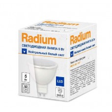 Лампа светодиодная RLMR1650 5W/840 5Вт 4000К бел. WFL GU5.3 400лм 230В FS1 RADIUM 4008597191701