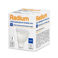 Лампа светодиодная RLMR1675 6W/840 6Вт 4000К бел. WFL GU5.3 500лм 230В FS1 RADIUM 4008597191725