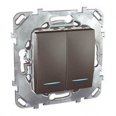 Механизм выключателя 2-кл. СП UNICA TOP с инд. граф. SchE MGU5.0101.12NZD
