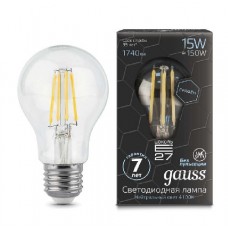Лампа светодиодная Filament Graphene A60 15Вт 4100К E27 Gauss 102802215