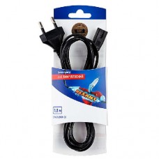 Шнур сетевой 1.8м 2x0.5 блист. Rexant 06-3252