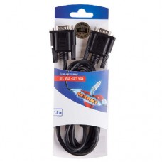 Шнур штекер VGA - штекер VGA 1.8м с ферритами блист. Rexant 06-3120