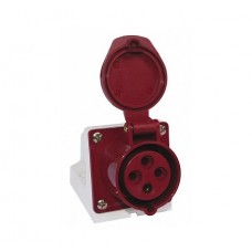 Розетка кабельная 16A 2P+E 220В IP44 ЭКФ (213) ps-213-16-220