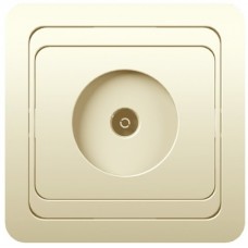 Розетка TV 1-м СП CLASSIC крем. POWERMAN 1156516
