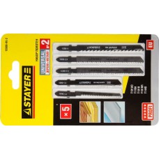 Набор полотен STAYER "PROFI  для электролобзика. 5 предметов, STAYER, PROFESSIONAL, 15980-H5-2