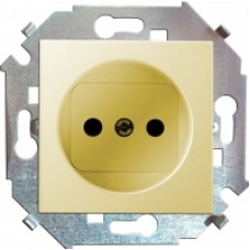Механизм розетки 1-м СП Simon15 без заземления слоновая кость 1591431-031