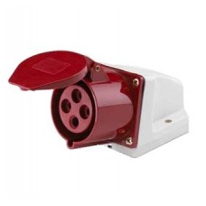 Розетка скрытой установки 16A 3P+Е+N 380В IP44 (415) ЭКФ ps-415-16-380