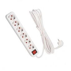 Удлинитель 6х5м с заземлением с выкл. Lezard 720-0605-602