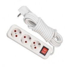 Удлинитель 3х5м с заземлением с выкл. Lezard 720-0305-302