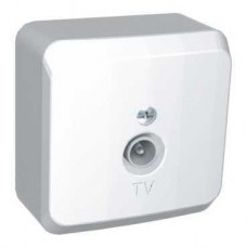 Розетка TV 1-м ОП Этюд крем. SchE TVA-002K