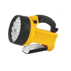 Фонарь UF3753LED (аккум 220В/12В жел. 11 LED; + галоген. 4В 2А-ч пласт. короб) Ultraflash 8311