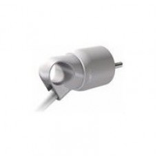 Вилка электрическая каб. прямая Helium 16А 2P+E белый с кольцом Leg 050190