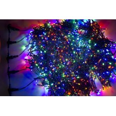 Электрогирлянда "КЛИП ЛАЙТ" 5 нитей х20м 665LED 40Вт 24В IP54 (с трансф.) мульти. NEON-NIGHT 323-509