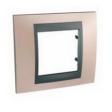 Рамка 1-м UNICA TOP оникс/граф. SchE MGU66.002.296
