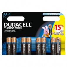 Элемент питания LR MX 1500/LR6 TURBO MAX BP-8 (блист.8шт) Duracell C0038941