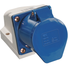 Розетка наружной установки 16А 2P+PЕ 220В IP44 ССИ-113 ИЭК PSR11-016-3