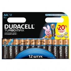 Элемент питания LR MX 1500/LR6 TURBO MAX BP-12 (блист.12шт) Duracell Б0002029