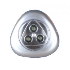 Фонарь-стикер LED 6244 (3LED; 3хR03 серебр.) Ultraflash 10478